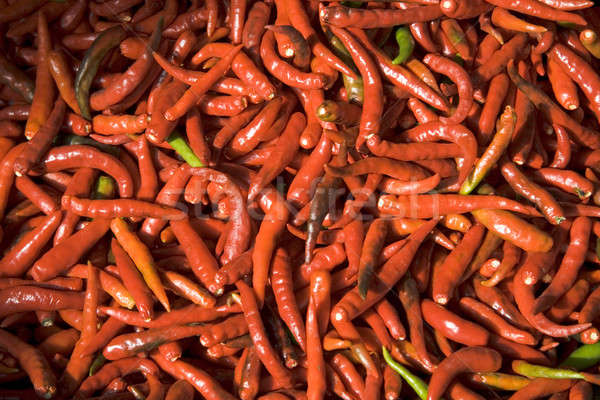 Rood hot boeren markt Bangkok Stockfoto © alexeys