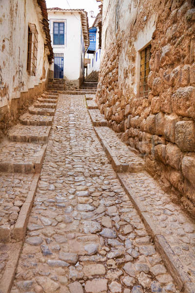 Dar sokak eski seyahat mimari Stok fotoğraf © alexeys