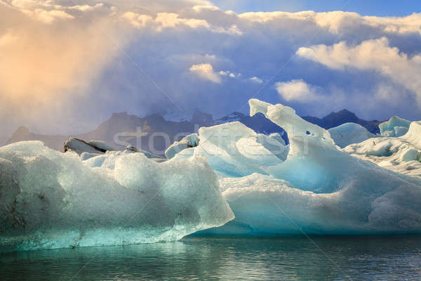 Foto stock: Flutuante · costa · Islândia · paisagem · belo