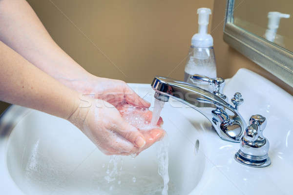 Washing hands Stock photo © alexeys
