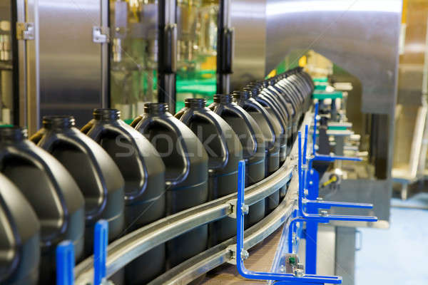 Verpakking lijn lege omhoog industriële zwarte Stockfoto © alexeys