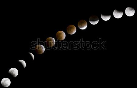 Eclipse completo 20 2008 cielo natura Foto d'archivio © alexeys