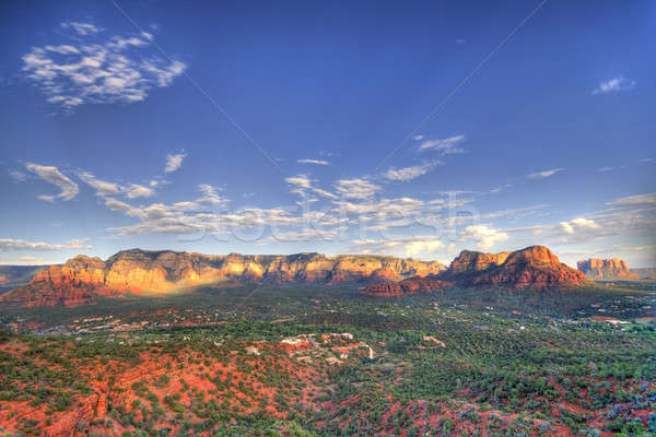Zdjęcia stock: Arizona · czerwony · skał · piękna · widoku · wygaśnięcia
