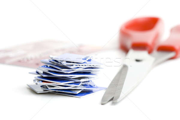 Destroy old credit cards Stock photo © alexeys