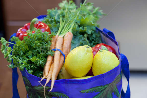 Fresh Produce in a Grocery Bag Stock photo © alexeys