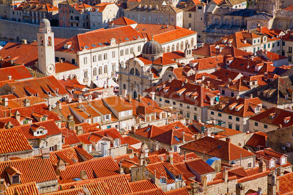 Tetti dubrovnik view vecchio storico città Foto d'archivio © alexeys