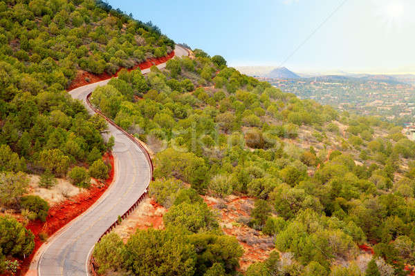Road over the hill Stock photo © alexeys