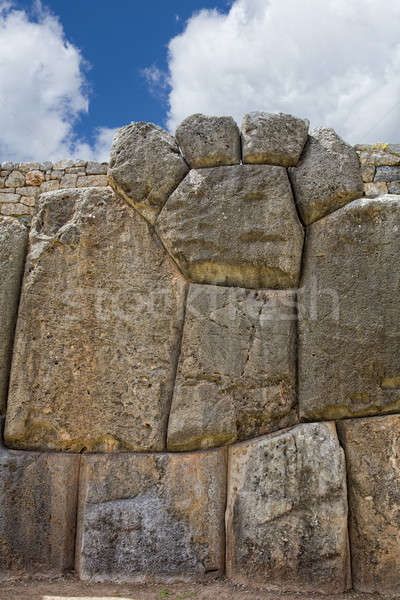 Inca wall Stock photo © alexeys