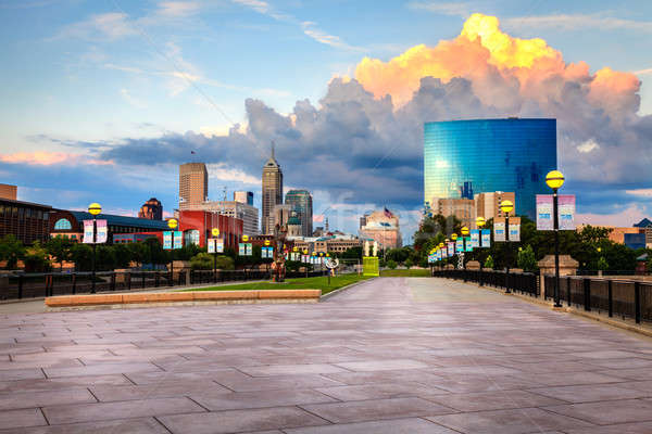 Indianapolis skyline Stock photo © alexeys