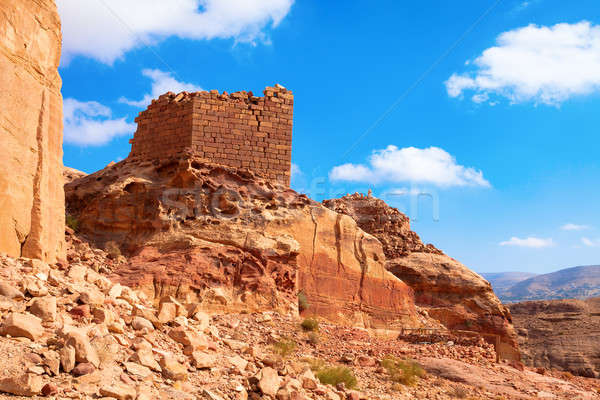  Ruins in the desert Stock photo © alexeys