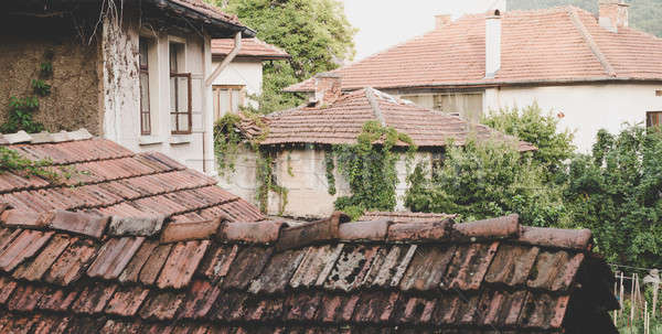 Old houses in small town in Bulgaria Stock photo © alexeys