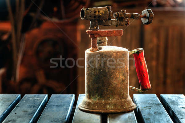 Old kerosene torch Stock photo © alexeys