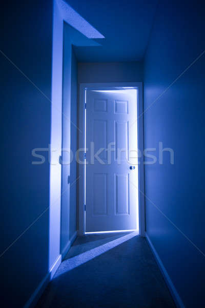 Drzwi świetle obraz otwarcie streszczenie domu Zdjęcia stock © alexeys