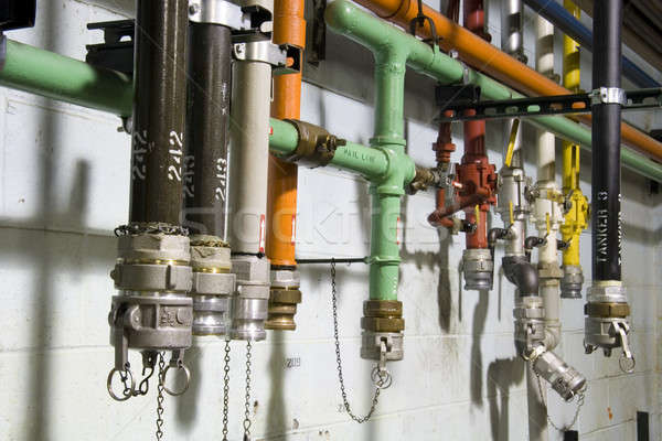 Tubi olio lubrificante fabbricazione impianto tecnologia Foto d'archivio © alexeys