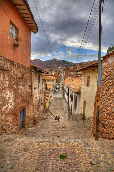 Zdjęcia stock: Typowy · starych · ulicy · centralny · Peru · hdr