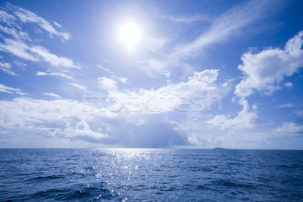 Deschide frumos peisaj marin soare indian ocean Imagine de stoc © alexeys