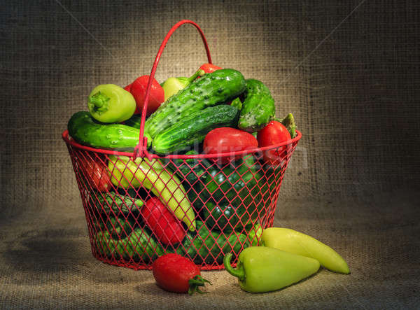 Still life with garden vegetables Stock photo © alexeys