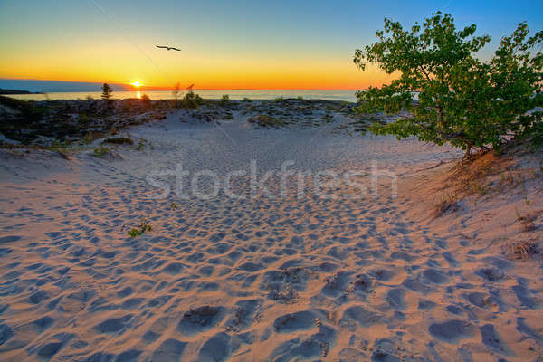 Michigan apus scenic plajă cer Imagine de stoc © alexeys