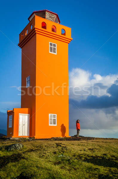 Orange lighthouse Stock photo © alexeys