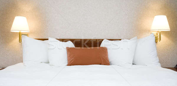 Hotel bed Stock photo © alexeys