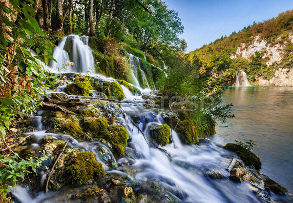 Foto d'archivio: Parco · bella · cascata · Croazia · cielo · acqua