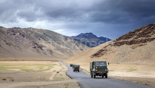 Road through Changthang plateau Stock photo © alexeys