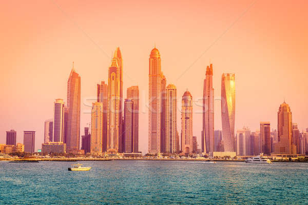 Modern city skyline Stock photo © alexeys