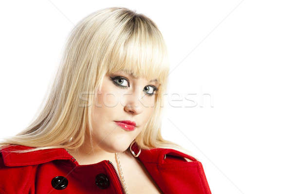 Woman in red coat Stock photo © alexeys