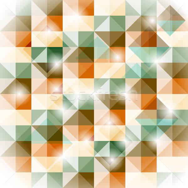 Vektör geometrik desen 3D yanılsama basit Stok fotoğraf © alexmakarova
