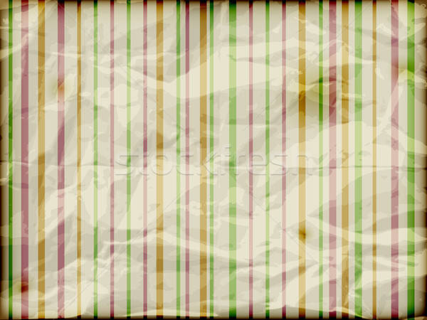 vector striped background on crumpled burning paper Stock photo © alexmakarova