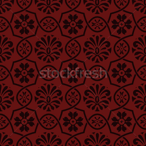 Vector seamless floral pattern, indian style Stock photo © alexmakarova