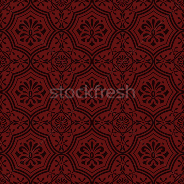 Vector seamless floral pattern, indian style Stock photo © alexmakarova