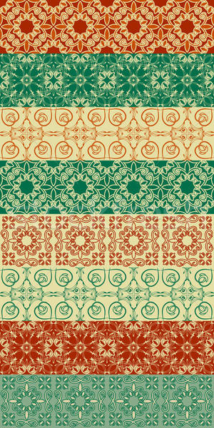 Stock photo: 8 Seamless Floral Patterns