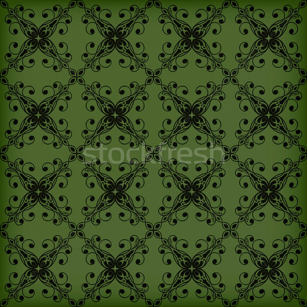 Vector Seamless  Green Pattern Stock photo © alexmakarova