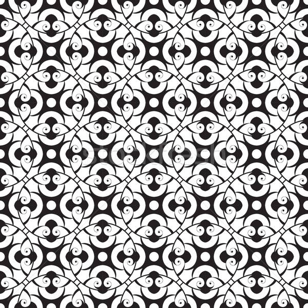 Vector seamless abstract monochrome pattern Stock photo © alexmakarova