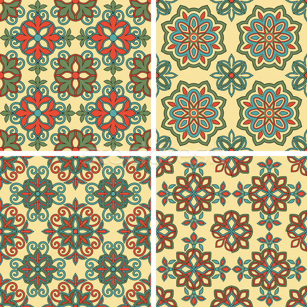 Vector Seamless Tile Patterns Stock photo © alexmakarova