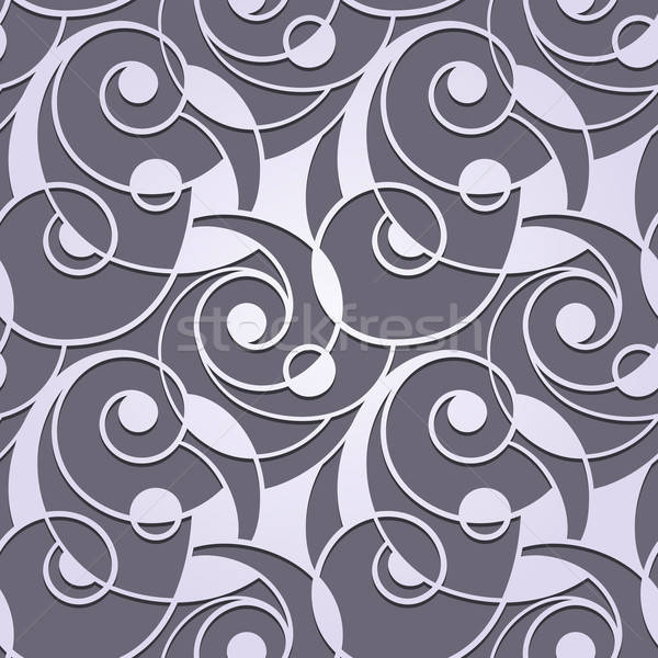 Vector naadloos abstract patroon papier gesneden Stockfoto © alexmakarova