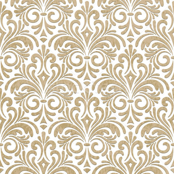 Vector seamless floral paper cut pattern Stock photo © alexmakarova