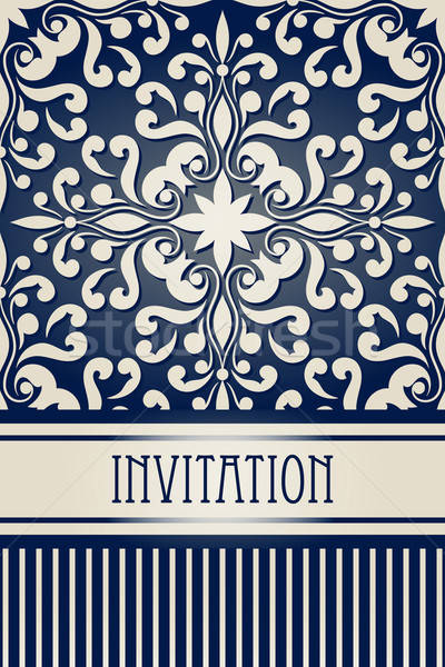 Vector Vintage Invitation Stock photo © alexmakarova