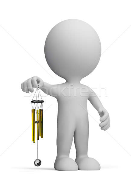3d person and Chinese bells Stock photo © AlexMas