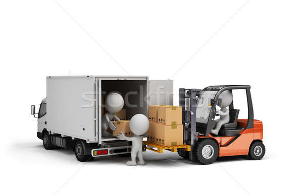 Loading cargo in the car Stock photo © AlexMas