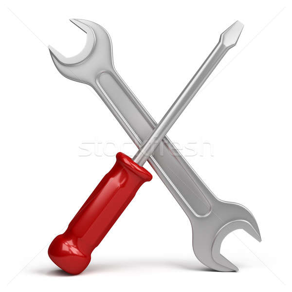 wrench and screwdriver Stock photo © AlexMas