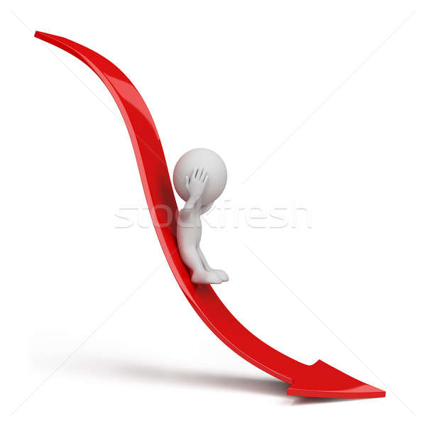 3d person rolling down Stock photo © AlexMas