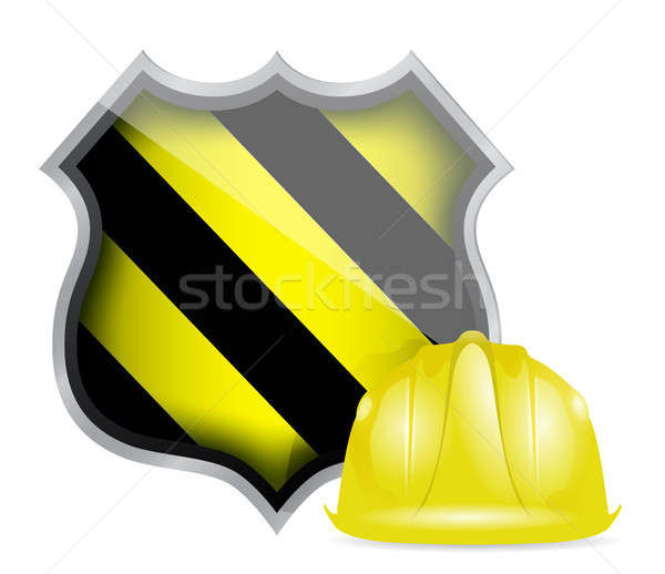 protection shield under construction Stock photo © alexmillos