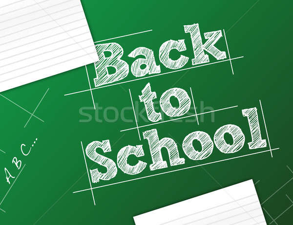back to school background illustration design Stock photo © alexmillos