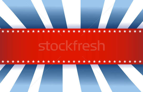 American Flag Design, red white and blue background Stock photo © alexmillos