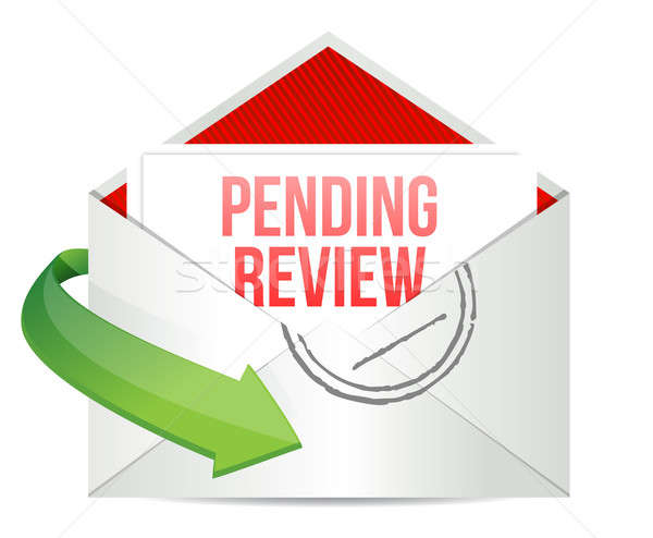 Stock photo: Pending review e mail 