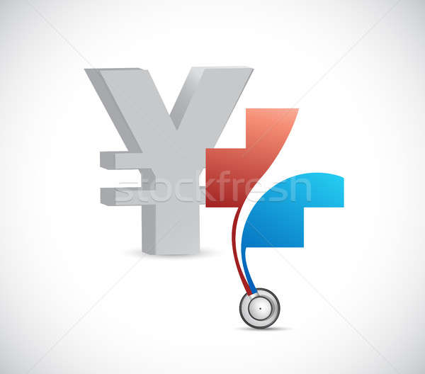 Yen financial health concept. currency Stock photo © alexmillos