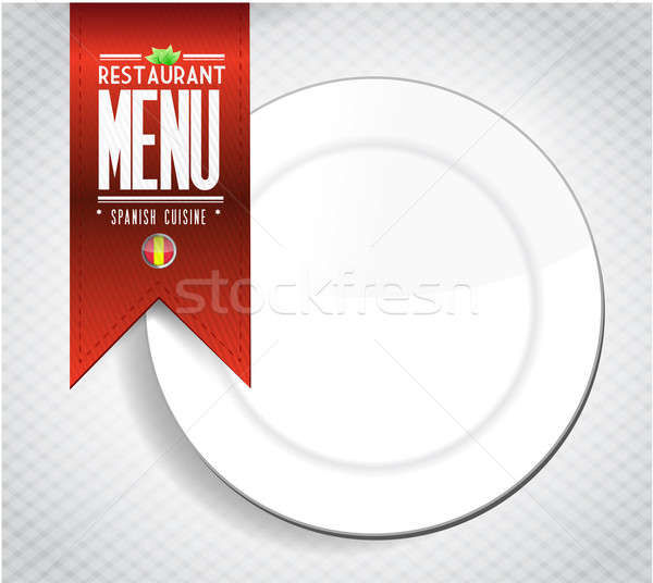 Spagnolo ristorante menu texture banner illustrazione Foto d'archivio © alexmillos