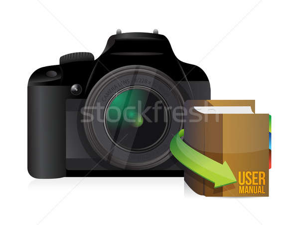 Camera and user manual Stock photo © alexmillos
